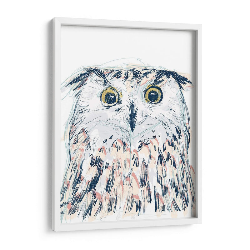 Funky Owl Retrato Ii - June Erica Vess | Cuadro decorativo de Canvas Lab