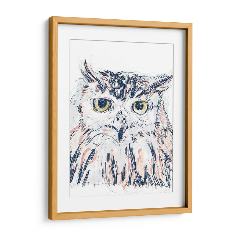 Funky Owl Retrato Iii - June Erica Vess | Cuadro decorativo de Canvas Lab