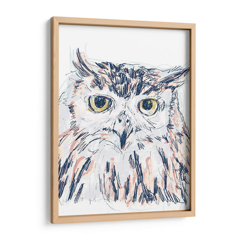 Funky Owl Retrato Iii - June Erica Vess | Cuadro decorativo de Canvas Lab