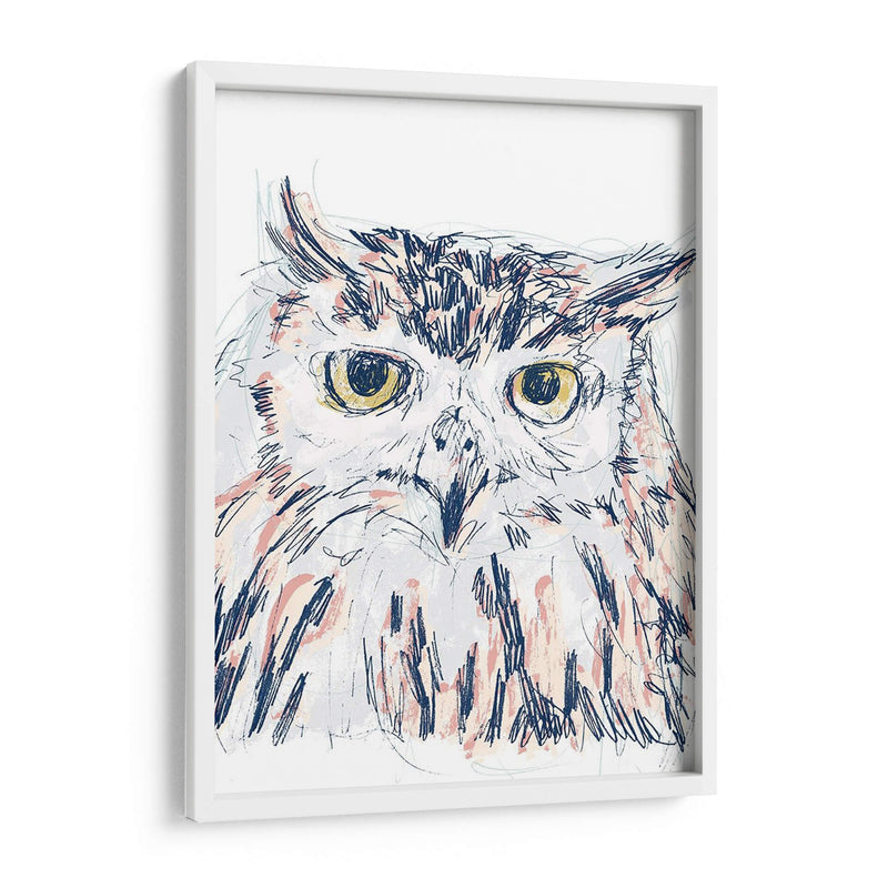 Funky Owl Retrato Iii - June Erica Vess | Cuadro decorativo de Canvas Lab