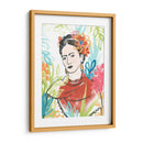 Retrato De Frida I - June Erica Vess | Cuadro decorativo de Canvas Lab