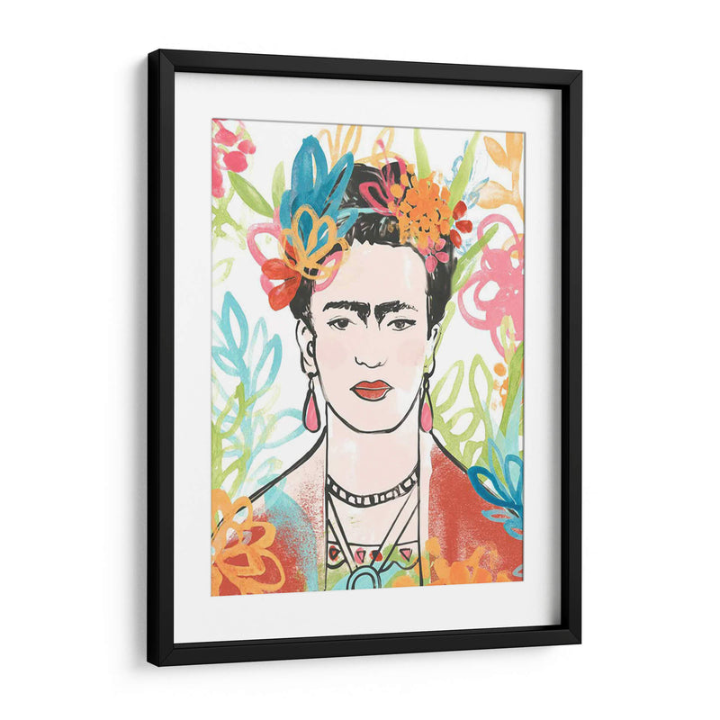 Retrato De Frida Ii - June Erica Vess | Cuadro decorativo de Canvas Lab