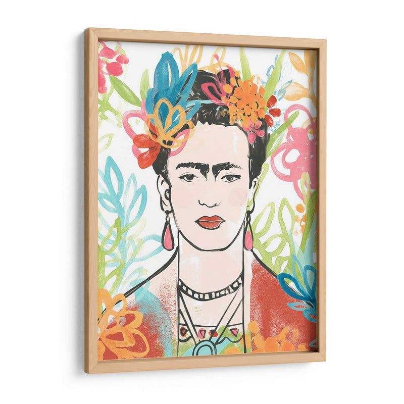 Retrato De Frida Ii - June Erica Vess | Cuadro decorativo de Canvas Lab