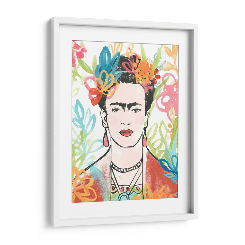 Retrato De Frida Ii - June Erica Vess | Cuadro decorativo de Canvas Lab