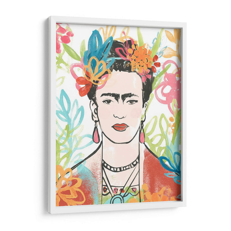 Retrato De Frida Ii - June Erica Vess | Cuadro decorativo de Canvas Lab