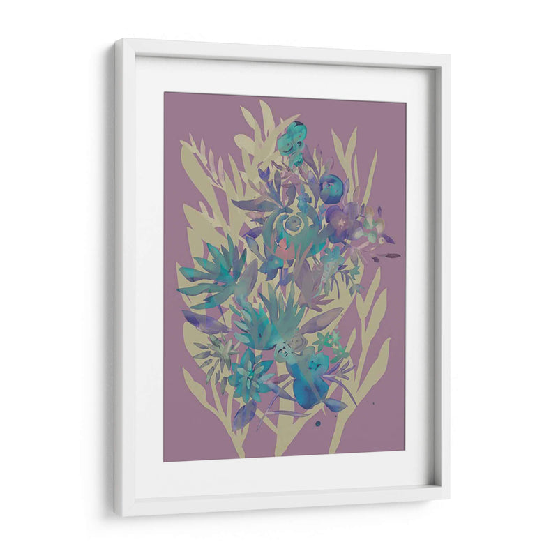 Flores De Pizarra En Mauve Ii - Chariklia Zarris | Cuadro decorativo de Canvas Lab