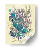 Flores De Pizarra En Crema I - Chariklia Zarris | Cuadro decorativo de Canvas Lab