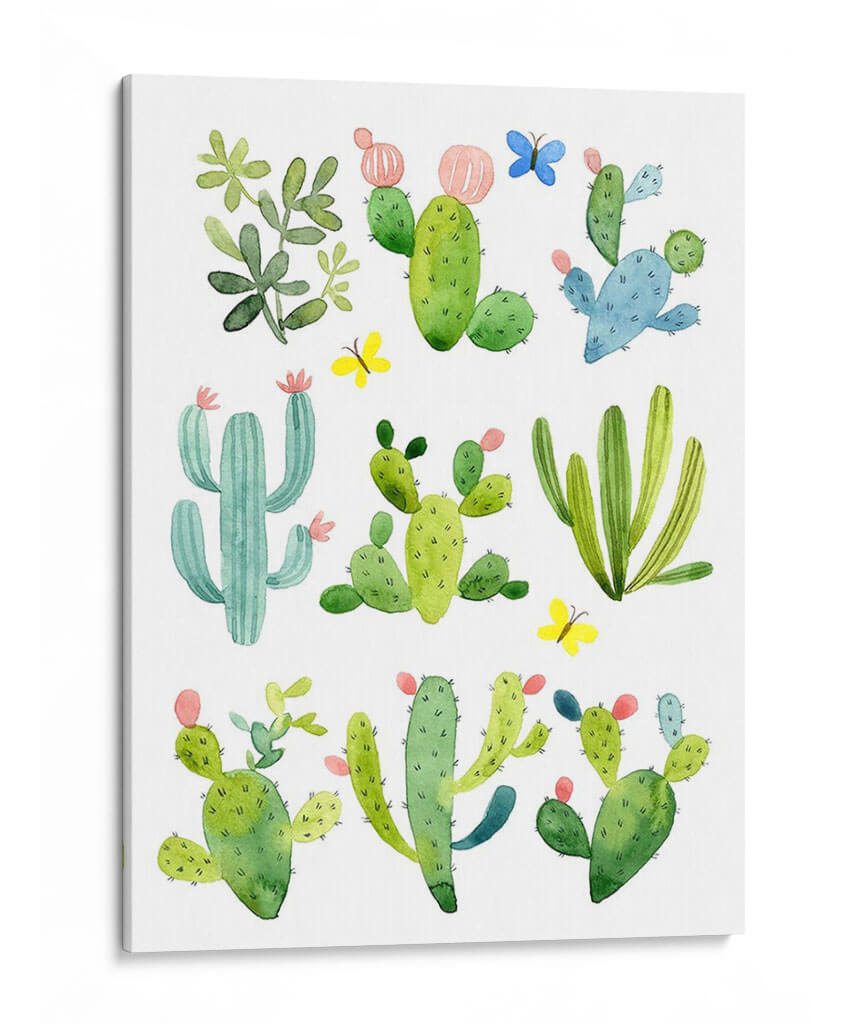 Cactus Feliz - Jane Maday | Cuadro decorativo de Canvas Lab