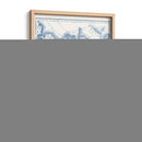 América Del Norte En Tonos De Azul - Vision Studio | Cuadro decorativo de Canvas Lab