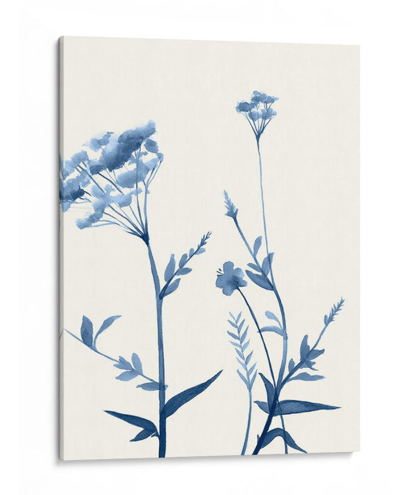 Indigo Wildflowers I - Jennifer Goldberger | Cuadro decorativo de Canvas Lab