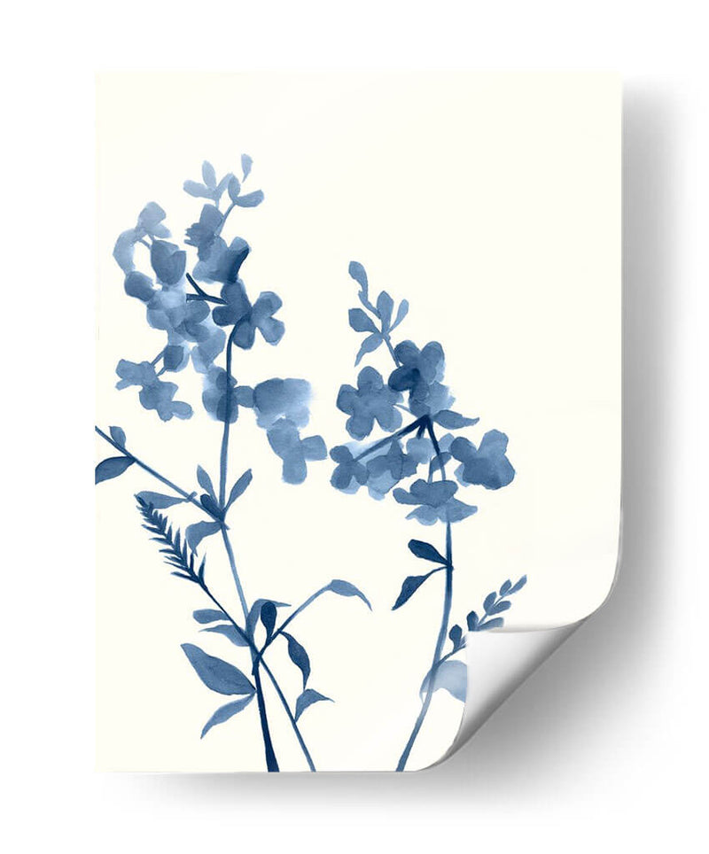 Indigo Wildflowers Iv - Jennifer Goldberger | Cuadro decorativo de Canvas Lab