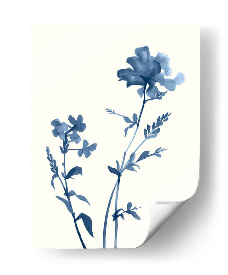 Indigo Wildflowers Vi - Jennifer Goldberger | Cuadro decorativo de Canvas Lab