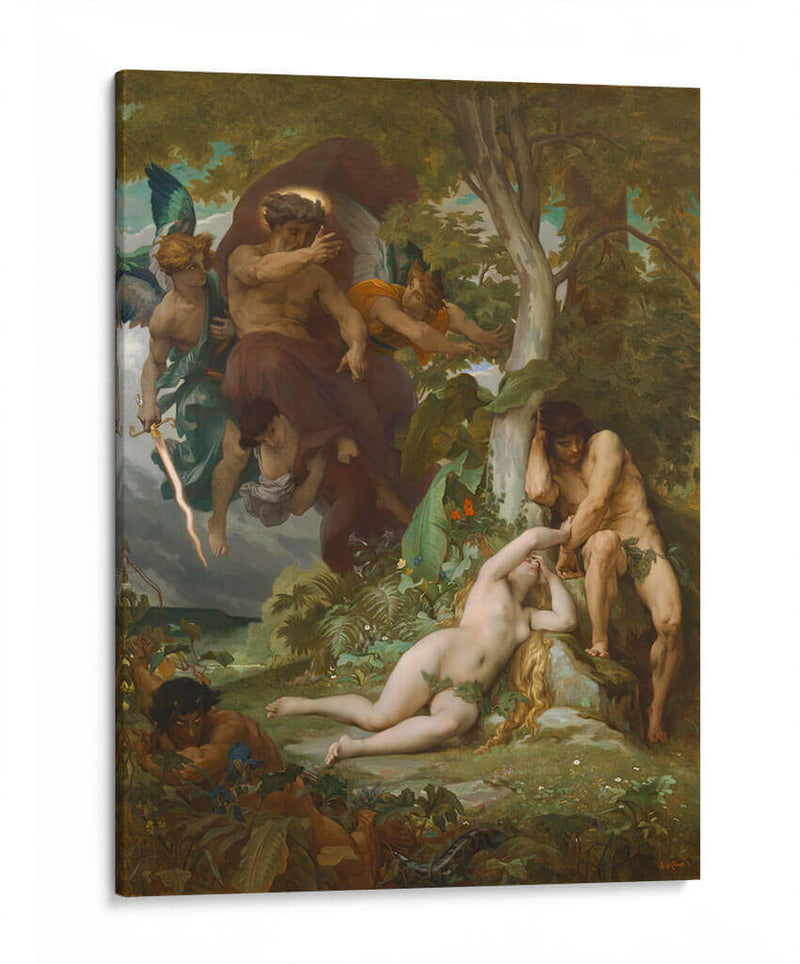 La expulsión de Adán y Eva - Alexandre Cabanel | Cuadro decorativo de Canvas Lab