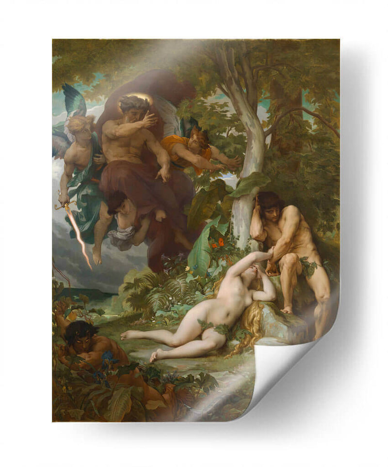 La expulsión de Adán y Eva - Alexandre Cabanel | Cuadro decorativo de Canvas Lab