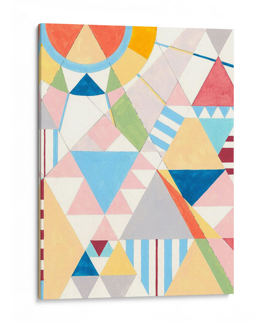 Triángulos Y Pirámides Ii - Nikki Galapon | Cuadro decorativo de Canvas Lab
