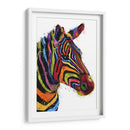 Cebra Colorida - Hue Art | Cuadro decorativo de Canvas Lab