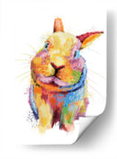 Conejo Colorido - Hue Art | Cuadro decorativo de Canvas Lab