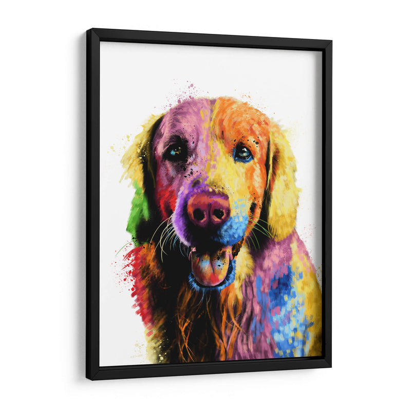 Labrador colorido - Hue Art | Cuadro decorativo de Canvas Lab