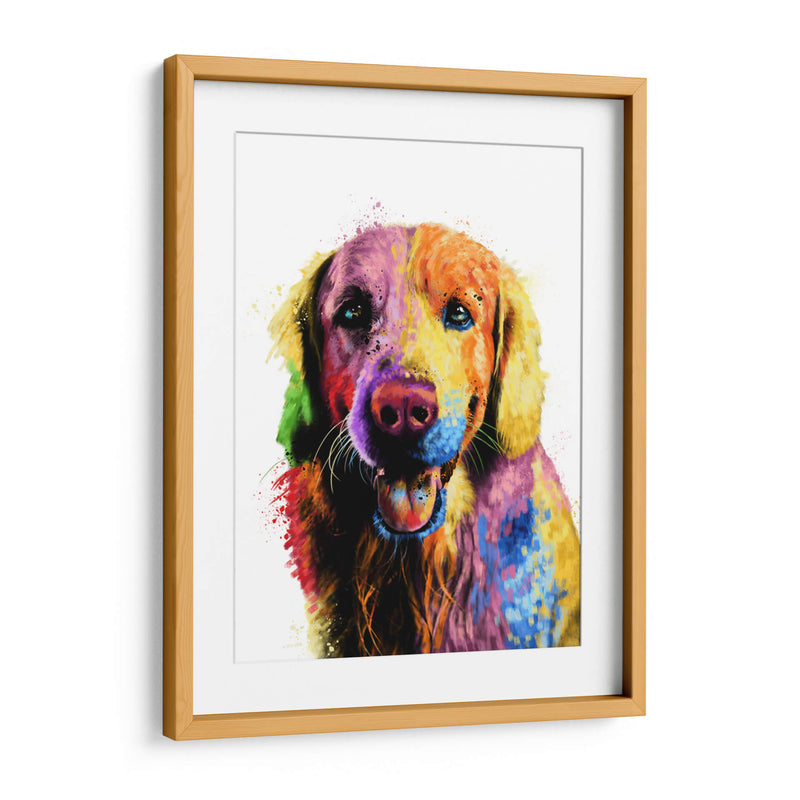 Labrador colorido - Hue Art | Cuadro decorativo de Canvas Lab