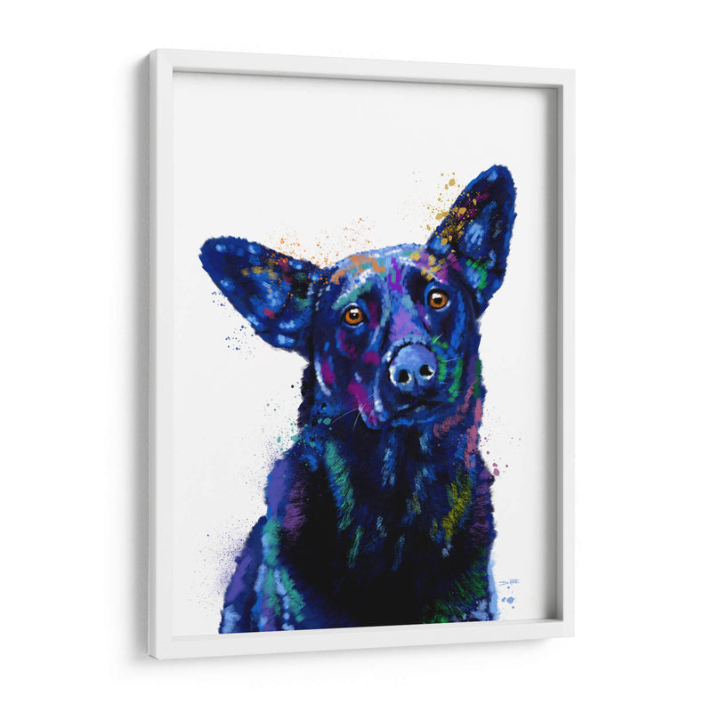 Pastor Alemán Negro - Hue Art | Cuadro decorativo de Canvas Lab