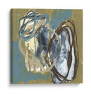 Umber Y Azules Rondas I - Jennifer Goldberger | Cuadro decorativo de Canvas Lab