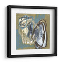 Umber Y Azules Rondas I - Jennifer Goldberger | Cuadro decorativo de Canvas Lab