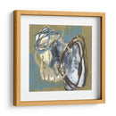Umber Y Azules Rondas I - Jennifer Goldberger | Cuadro decorativo de Canvas Lab