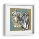 Umber Y Azules Rondas I - Jennifer Goldberger | Cuadro decorativo de Canvas Lab