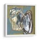Umber Y Azules Rondas I - Jennifer Goldberger | Cuadro decorativo de Canvas Lab