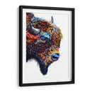 Bisonte Colorido - Hue Art | Cuadro decorativo de Canvas Lab