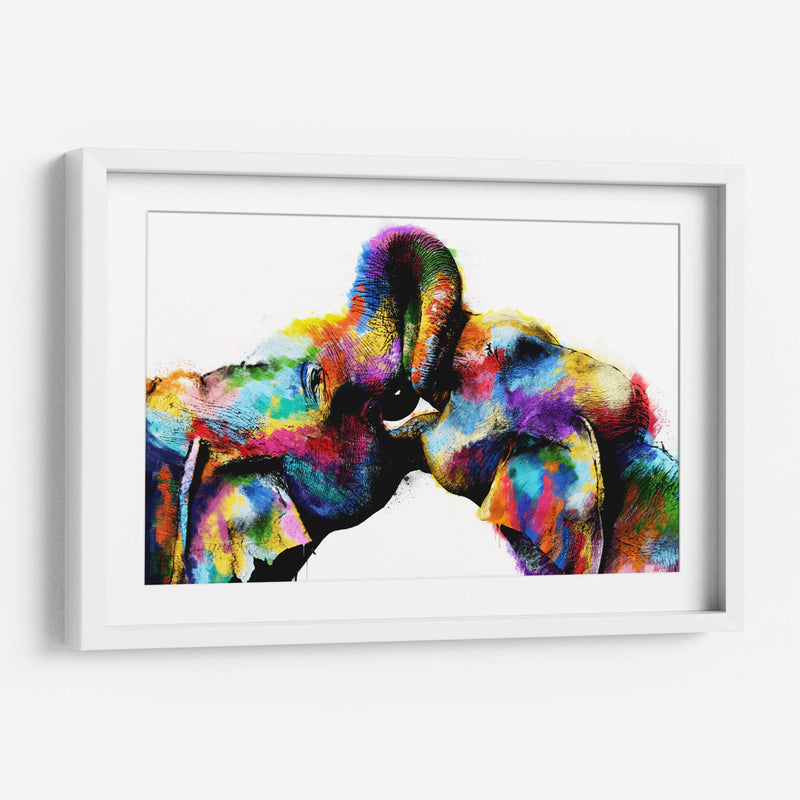 Pareja de Elefantes - Hue Art | Cuadro decorativo de Canvas Lab