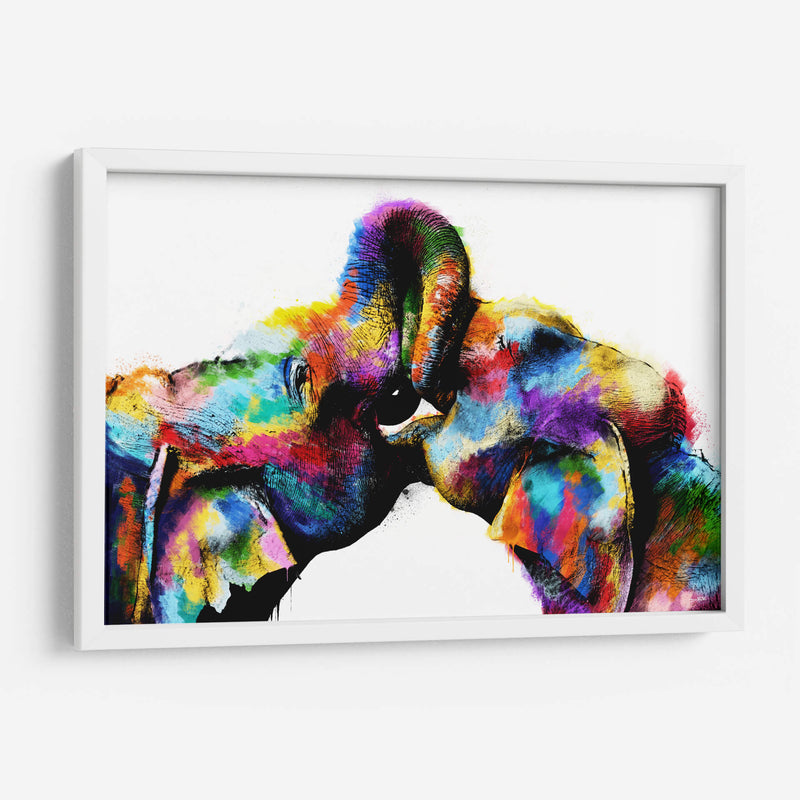 Pareja de Elefantes - Hue Art | Cuadro decorativo de Canvas Lab
