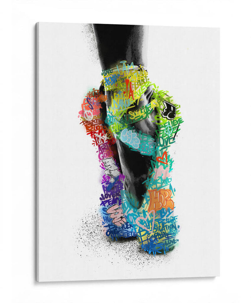 Zapatillas de Ballet Graffiti - David Aste | Cuadro decorativo de Canvas Lab