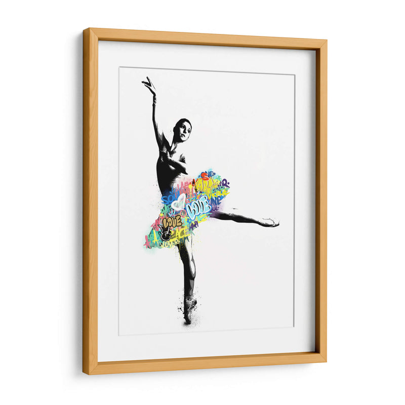 Bailarina de Ballet Graffiti - David Aste | Cuadro decorativo de Canvas Lab