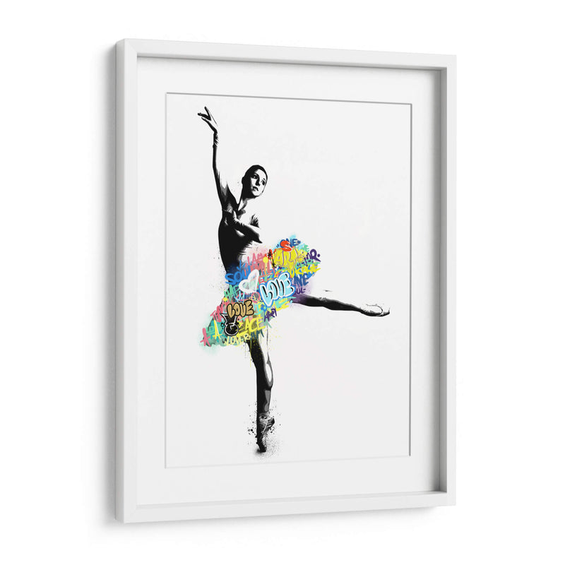 Bailarina de Ballet Graffiti - David Aste | Cuadro decorativo de Canvas Lab