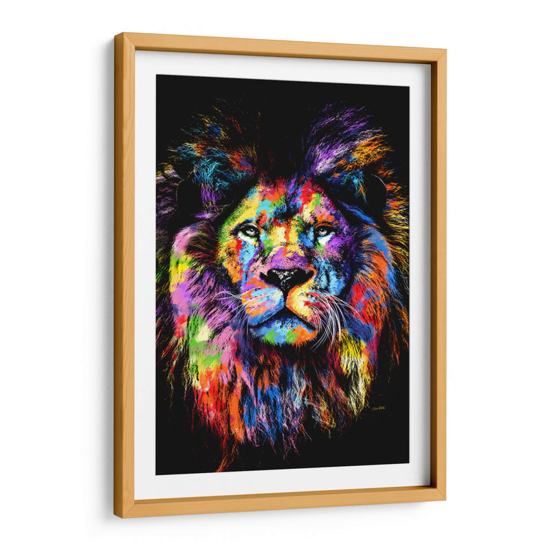 León Colorido - Hue Art | Cuadro decorativo de Canvas Lab