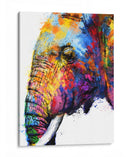 Lado de Elefante Colorido - Hue Art | Cuadro decorativo de Canvas Lab