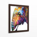 Lado de Elefante Colorido - Hue Art | Cuadro decorativo de Canvas Lab