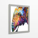 Lado de Elefante Colorido - Hue Art | Cuadro decorativo de Canvas Lab