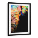 Close Up Elefante Colorido - Hue Art | Cuadro decorativo de Canvas Lab