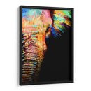 Close Up Elefante Colorido - Hue Art | Cuadro decorativo de Canvas Lab