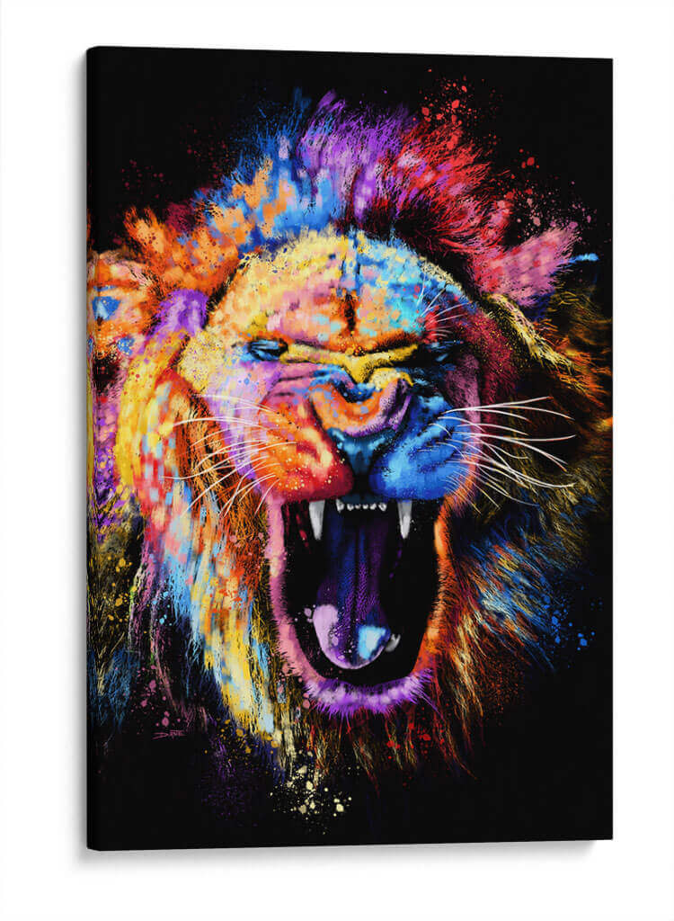 León Rugiendo - Hue Art | Cuadro decorativo de Canvas Lab