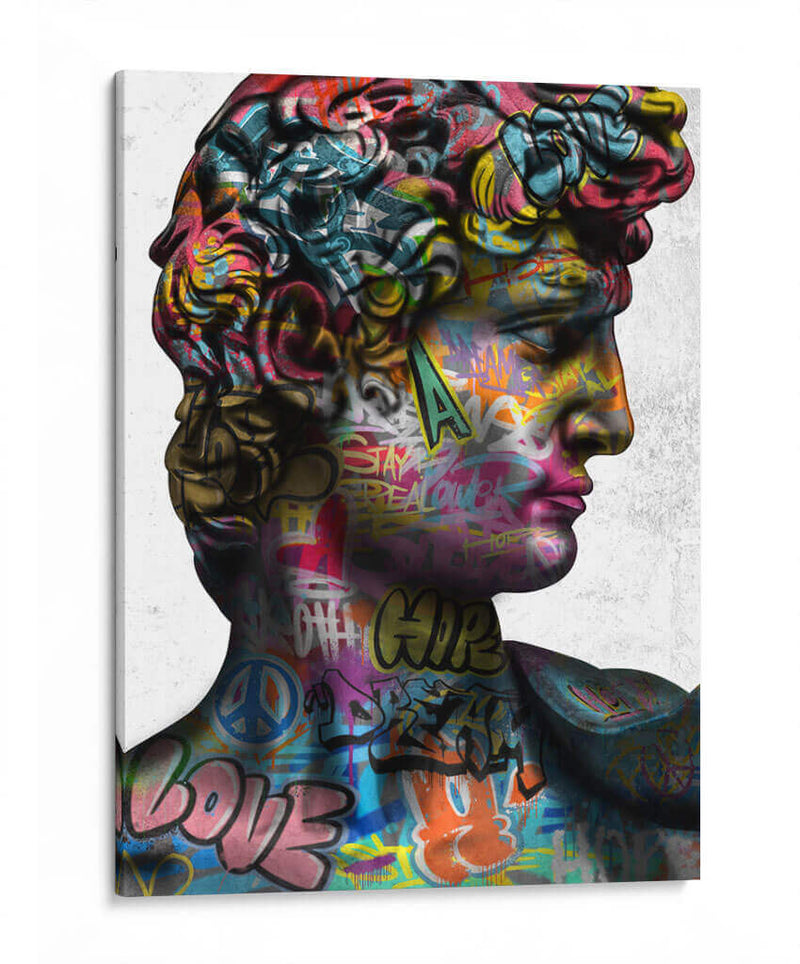 El David Graffiti - David Aste | Cuadro decorativo de Canvas Lab