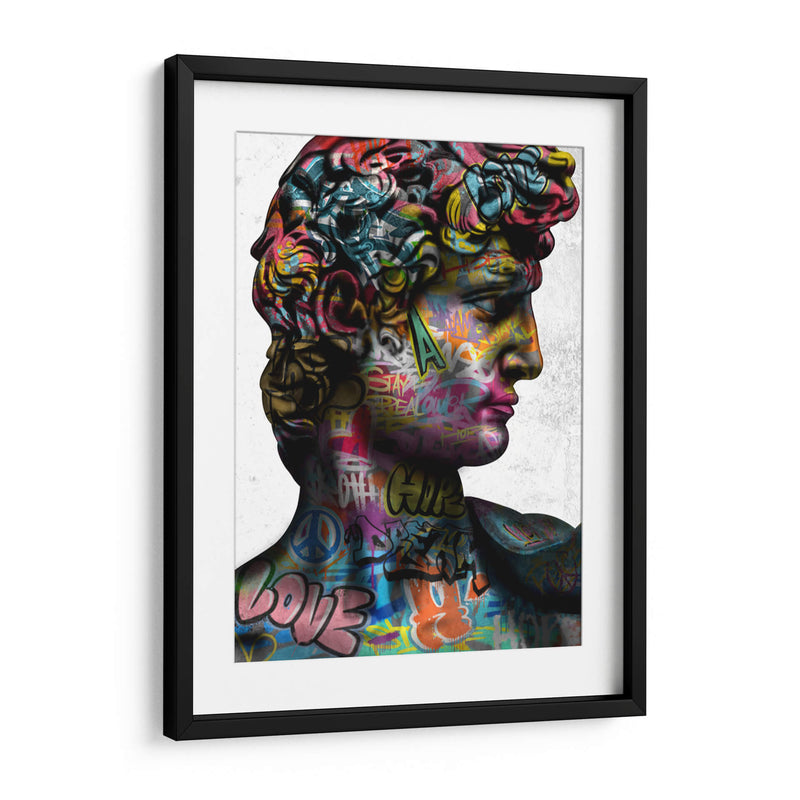 El David Graffiti - David Aste | Cuadro decorativo de Canvas Lab
