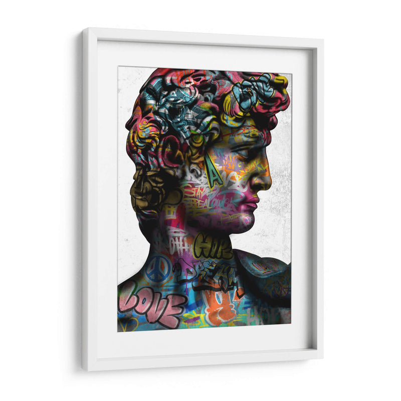 El David Graffiti - David Aste | Cuadro decorativo de Canvas Lab