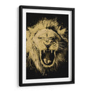 León Dorado Rugiendo - Hue Art | Cuadro decorativo de Canvas Lab