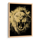 León Dorado Rugiendo - Hue Art | Cuadro decorativo de Canvas Lab