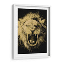 León Dorado Rugiendo - Hue Art | Cuadro decorativo de Canvas Lab