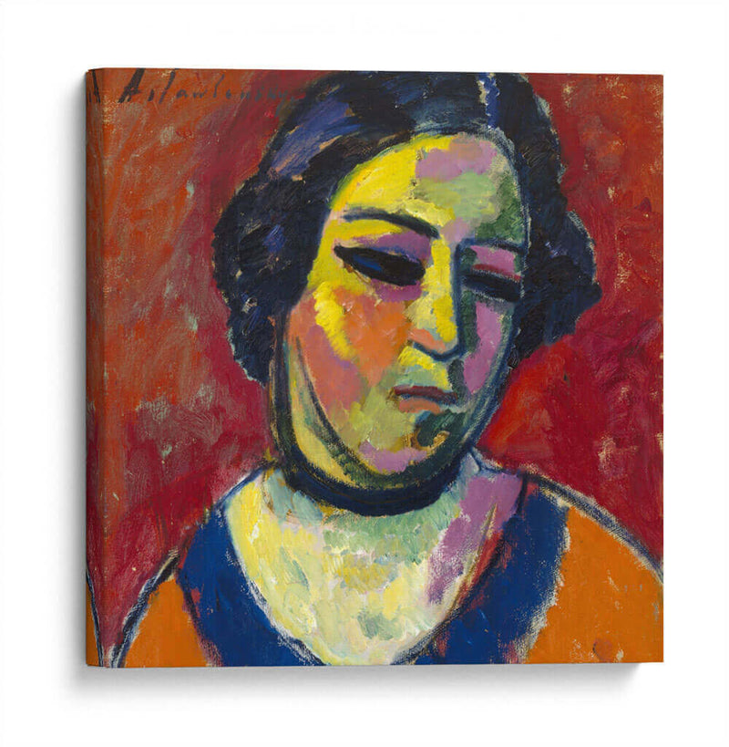 Retrato de una mujer - Alexej von Jawlensky | Cuadro decorativo de Canvas Lab