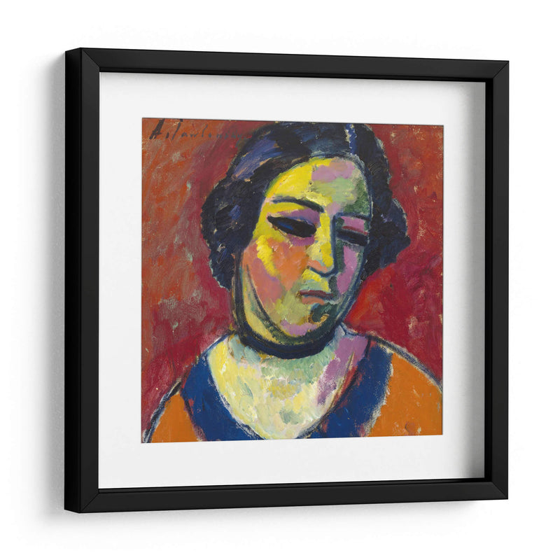 Retrato de una mujer - Alexej von Jawlensky | Cuadro decorativo de Canvas Lab